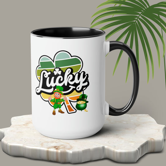 St Patrick's Day two-Tone Coffee Mugs, 15oz