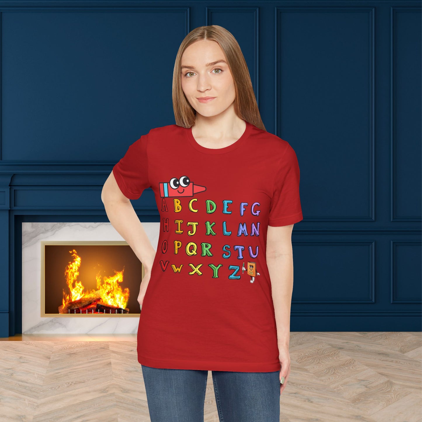 ABC Back To School T-Shirt, Love Teach Inspire T-Shirt, Back To School T-Shirt, Teacher Back To school unisex jersey short sleeve.First Day Vibes T-Shirt.