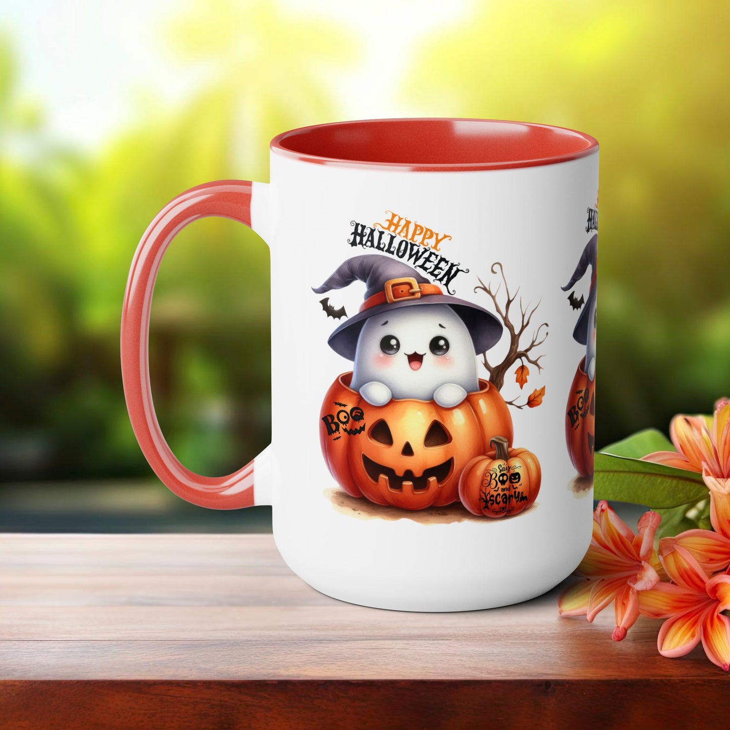 Happy Halloween Coffee Mug,  Let's Go Halloween Coffee Mug, Trick or Treat Halloween Coffee Mug, Cute Skeleton Coffee Mug, Spooky Season Halloween Coffee Mug.