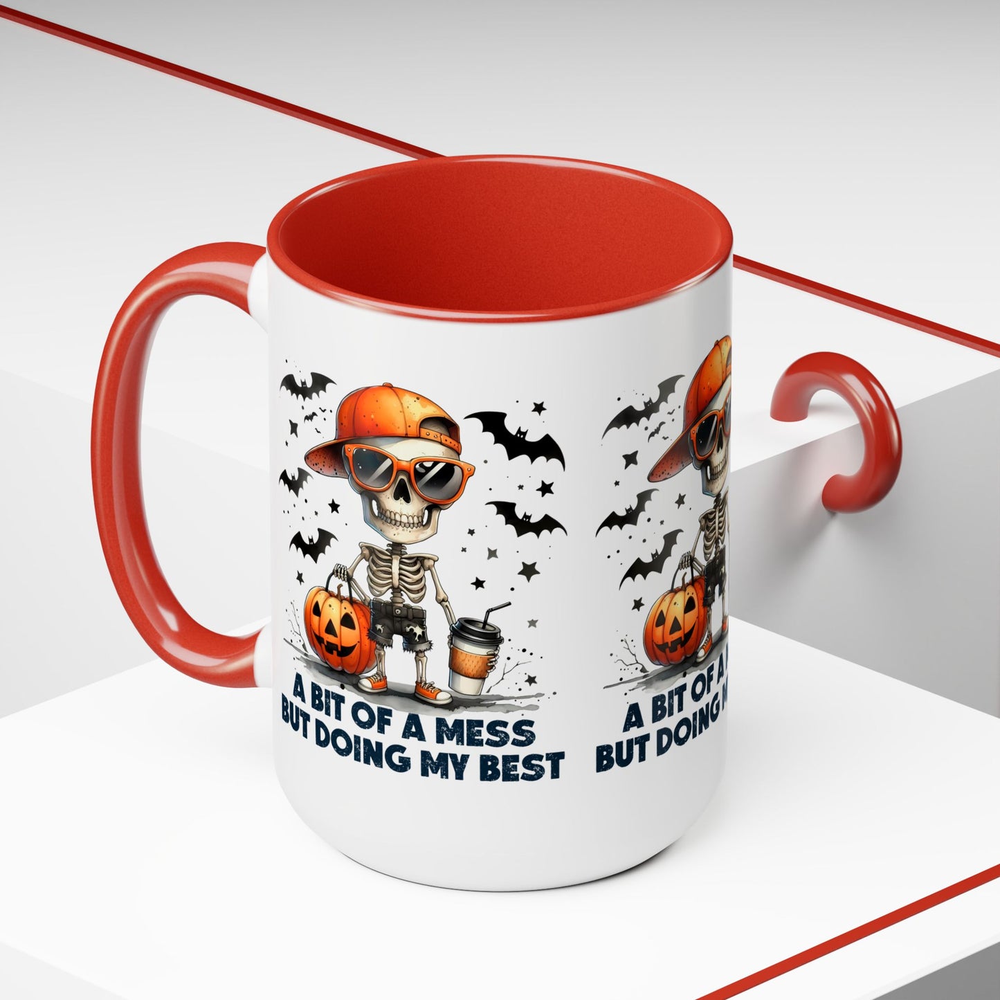 Happy Halloween Coffee Mug,  Let's Go Halloween Coffee Mug, Trick or Treat Halloween Coffee Mug, Cute Skeleton Coffee Mug, Spooky Season Halloween Coffee Mug.