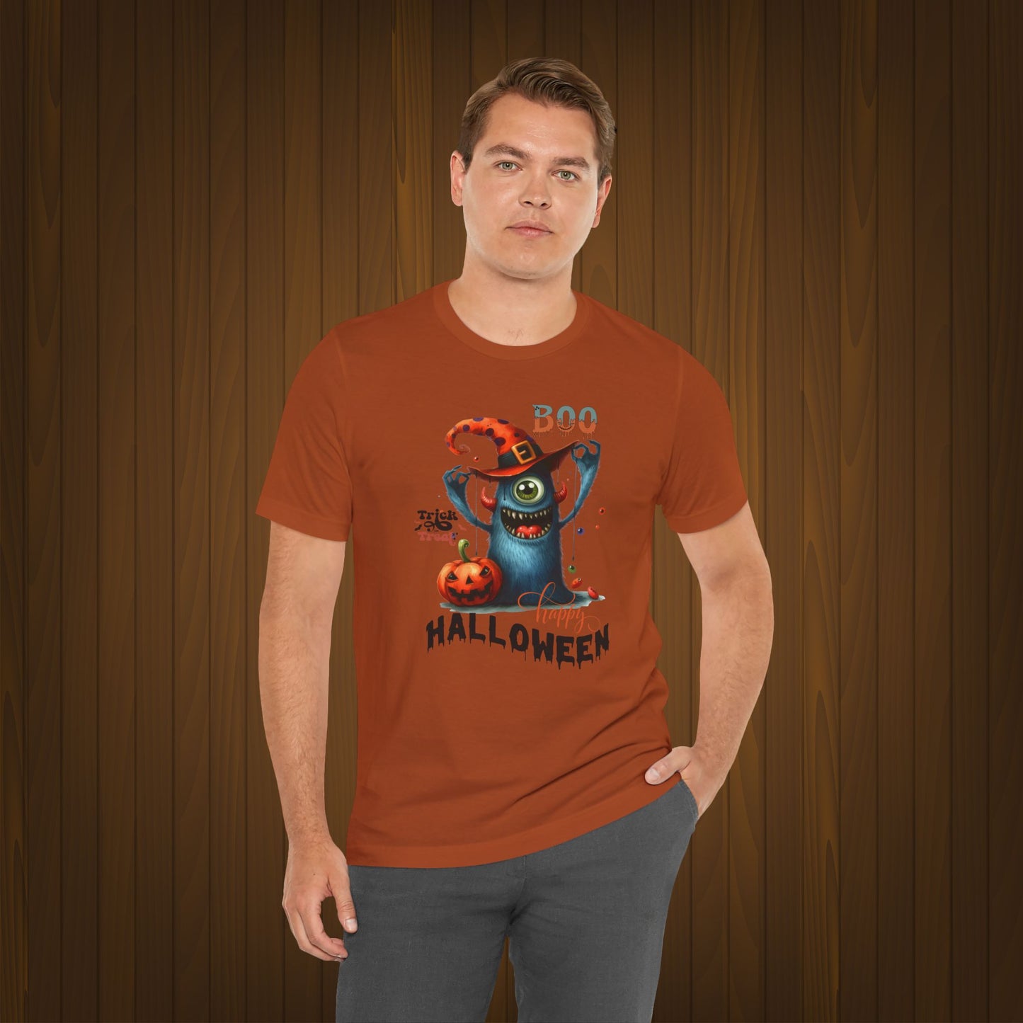 Boo Happy Halloween T-shirt, Happy Halloween T-shirt, Trick Or Treat T-shirt, Halloween T-shirt, Cool Halloween T-shirt, Spooky T-shirt,