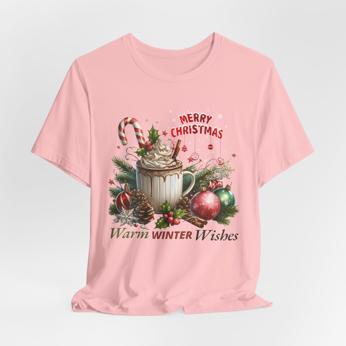 Warm Winter Wishes Christmas Unisex Tee, Christmas Shirt, Christmas Outfit, Merry Christmas T-shirt, Merry Christmas 2024 T-shirt, Christmas Gift, Family Holiday Outfit.