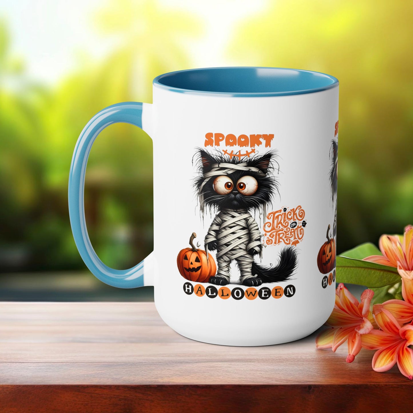 Spooky Halloween Coffee Mug,  Let's Go Halloween Coffee Mug, Trick or Treat Halloween Coffee Mug, Cute Ghost Coffee Mug, Spooky Season Halloween Coffee Mug.