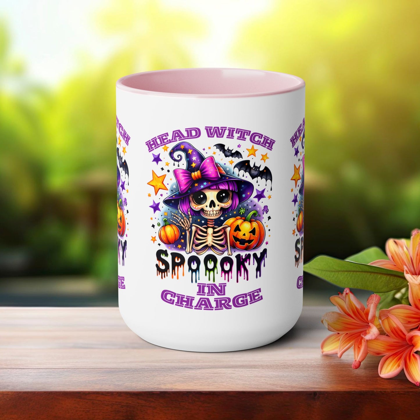 Head Witch In Charge Halloween Coffee Mug,  Let's Go Halloween Coffee Mug, Trick or Treat Halloween Coffee Mug, Cute Skeleton Coffee Mug, Spooky Season Halloween Coffee Mug.