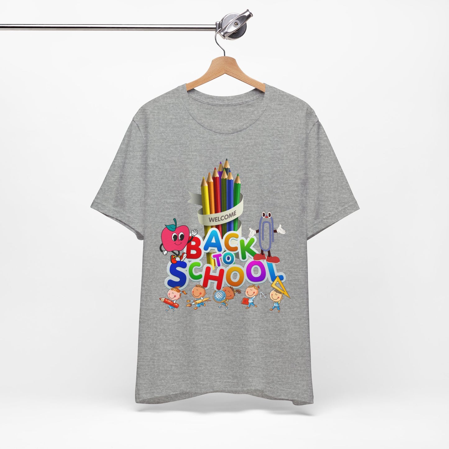 Welcome Back To School T-Shirt, Teacher T-Shirt, Teacher Back To school unisex jersey short sleeve.First Day Vibes T-Shirt.