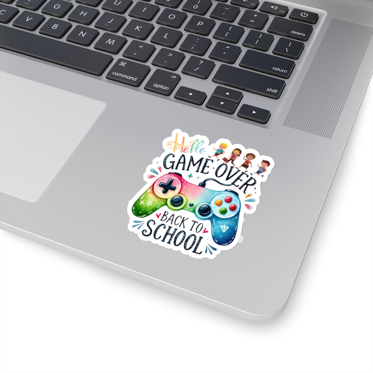 Hello Game Over Back To School Kiss-Cut Stickers, First Grade Squad Kiss-Cut Stickers, Gift for First graders, Ready for School, Back to Learning.