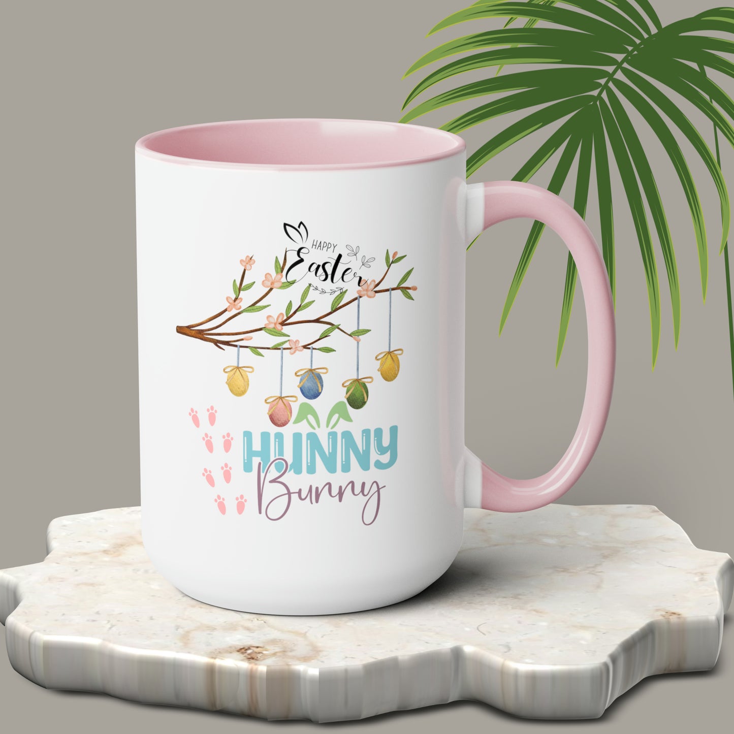 Hunny Bunny Two-Tone Coffee Mugs, 15oz