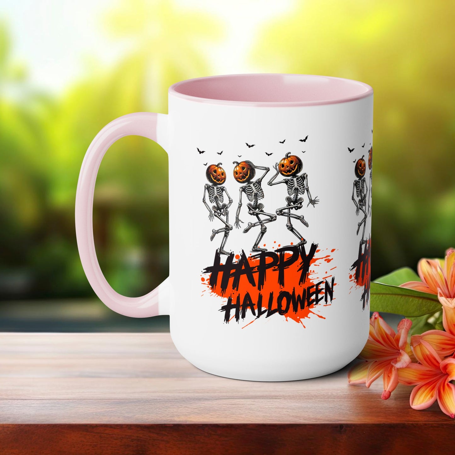 Happy Halloween Coffee Mug,  Let's Go Halloween Coffee Mug, Trick or Treat Halloween Coffee Mug, Cute Skeleton Coffee Mug, Spooky Season Halloween Coffee Mug.