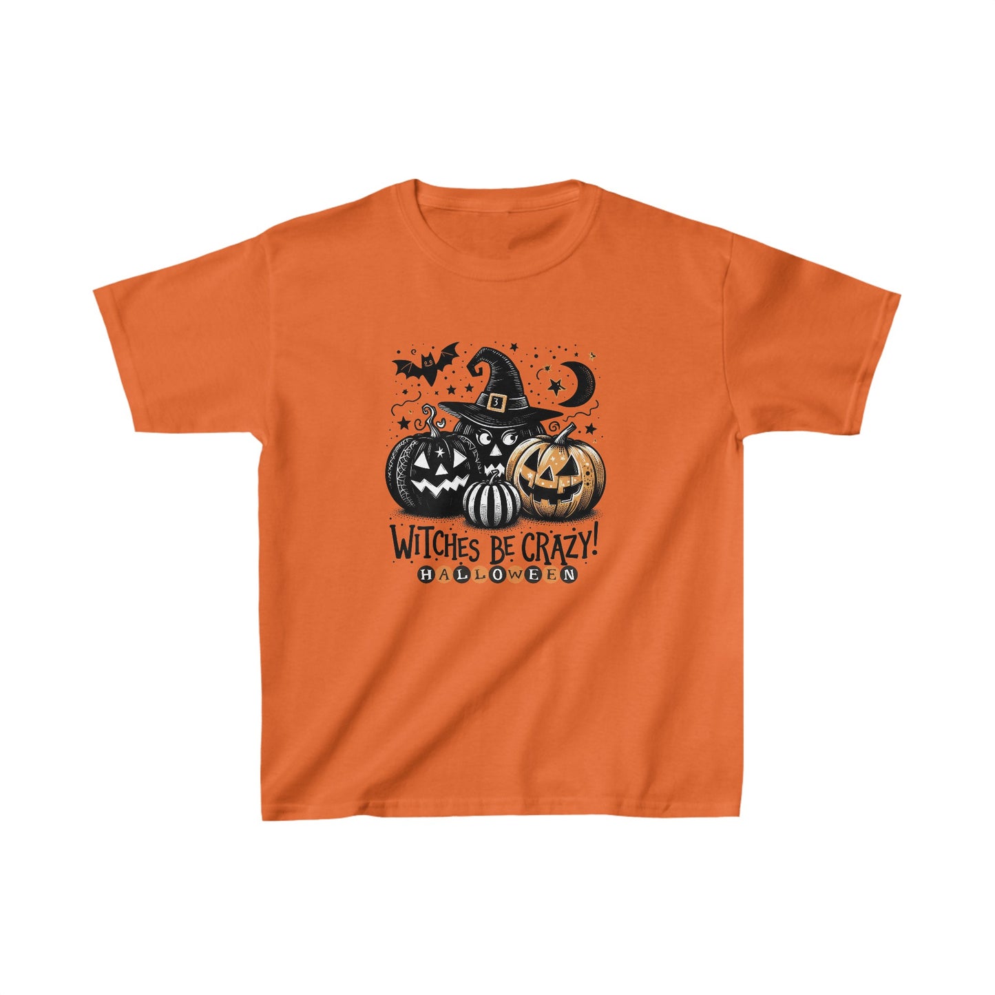 Happy Halloween Kids Shirt, Spooky Halloween Kids Heavy Cotton™ Tee, Spooky Season Kids Shirt, Spooky Vibes Shirt, Trick Or Treat Cotton T-Shirt.