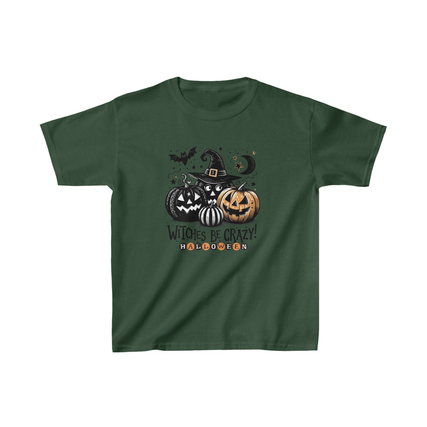 Happy Halloween Kids Shirt, Spooky Halloween Kids Heavy Cotton™ Tee, Spooky Season Kids Shirt, Spooky Vibes Shirt, Trick Or Treat Cotton T-Shirt.