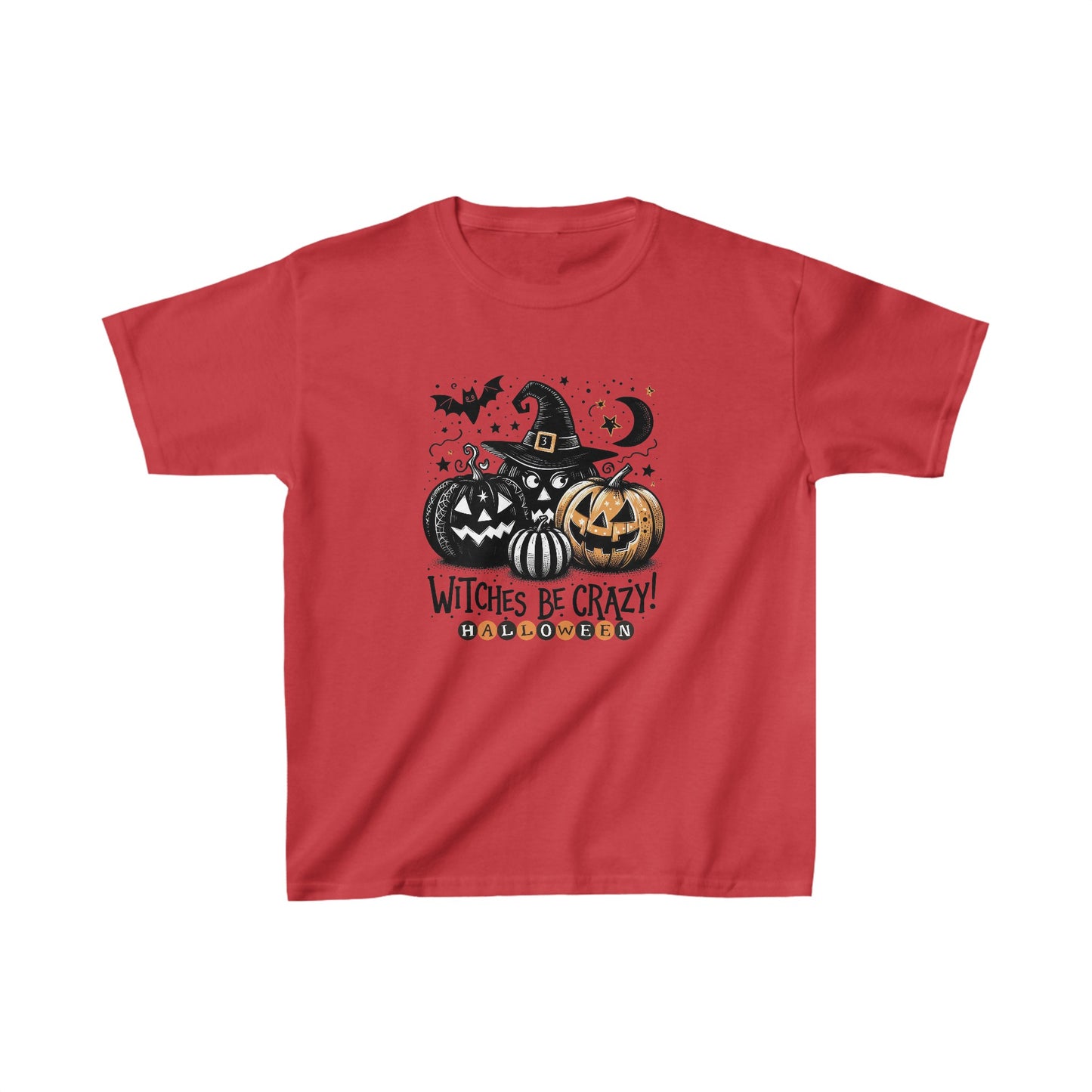 Happy Halloween Kids Shirt, Spooky Halloween Kids Heavy Cotton™ Tee, Spooky Season Kids Shirt, Spooky Vibes Shirt, Trick Or Treat Cotton T-Shirt.