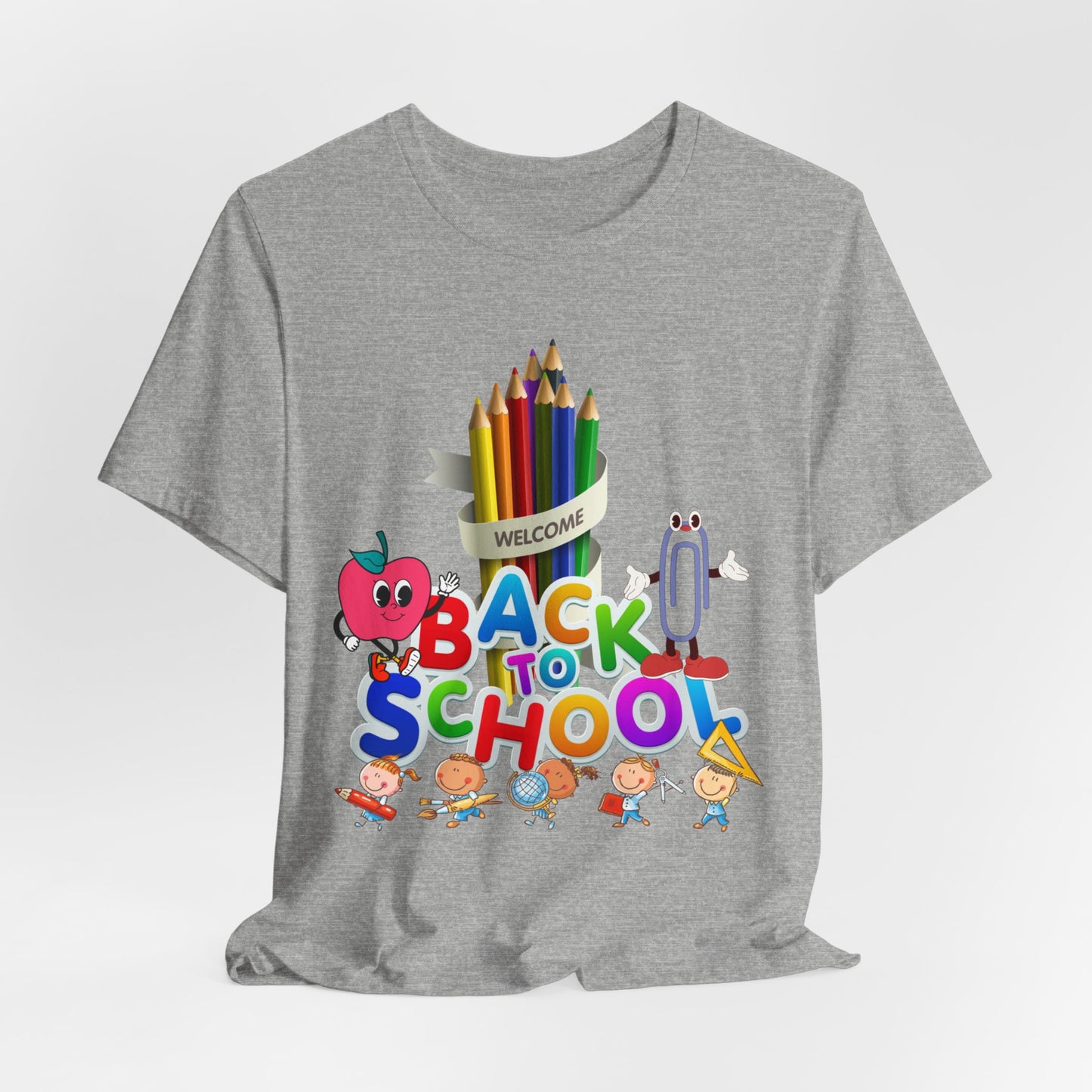 Welcome Back To School T-Shirt, Teacher T-Shirt, Teacher Back To school unisex jersey short sleeve.First Day Vibes T-Shirt.