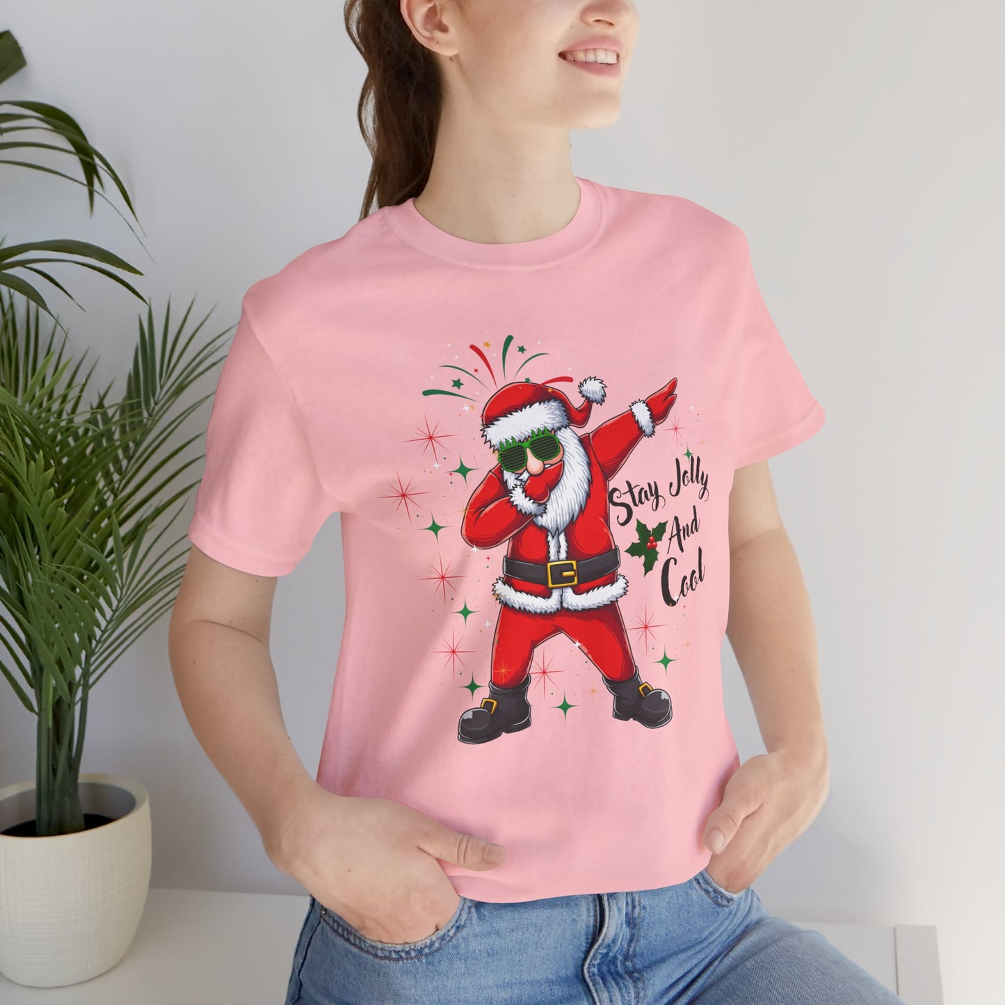 Stay Jolly And Cool Christmas Unisex Tee, Christmas Shirt, Christmas Outfit, Merry Christmas T-shirt, Merry Christmas 2024 T-shirt, Christmas Gift, Family Holiday Outfit.