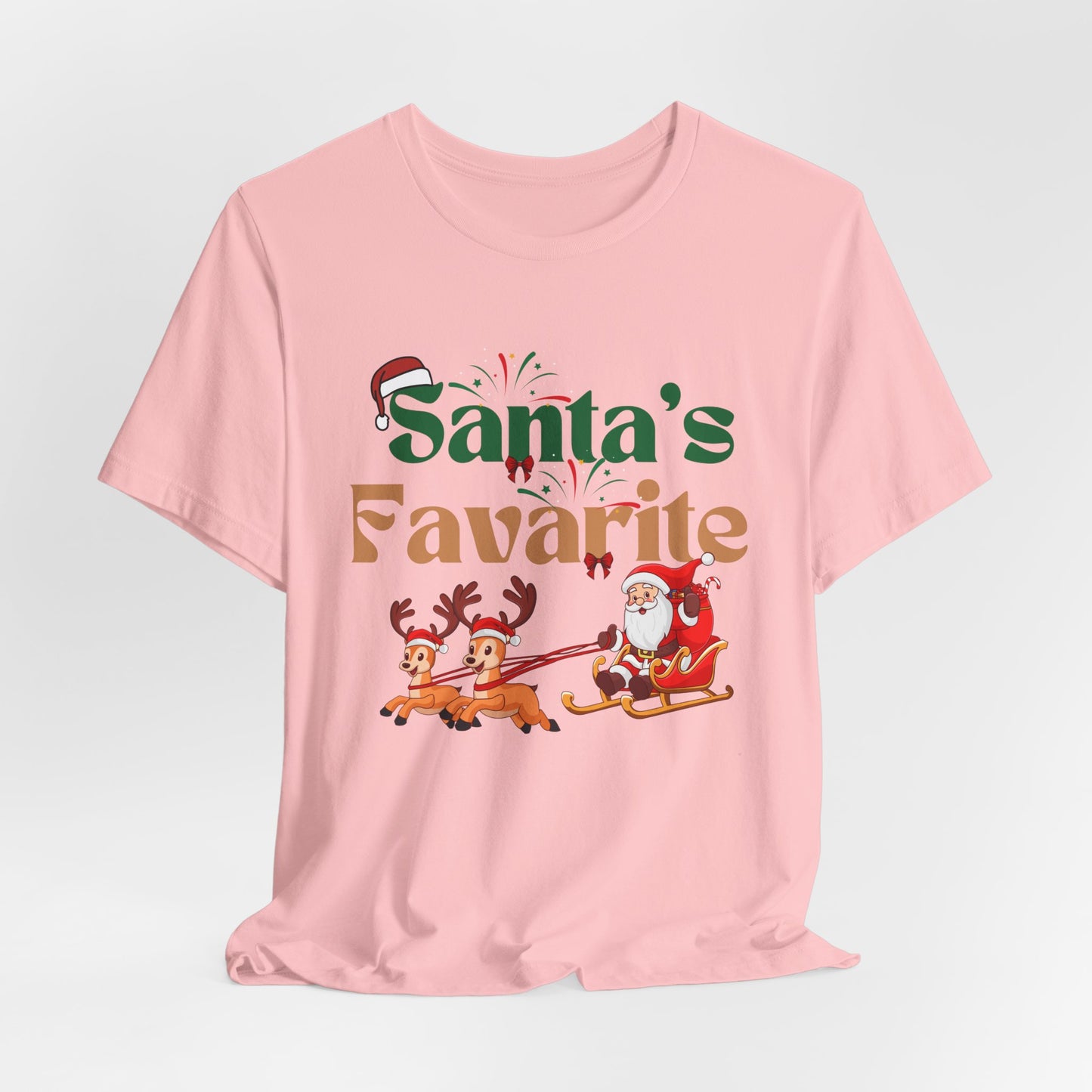 Santa's Favarite Christmas Unisex Tee, Christmas Shirt, Christmas Outfit, Merry Christmas T-shirt, Merry Christmas 2024 T-shirt, Christmas Gift, Family Holiday Outfit.