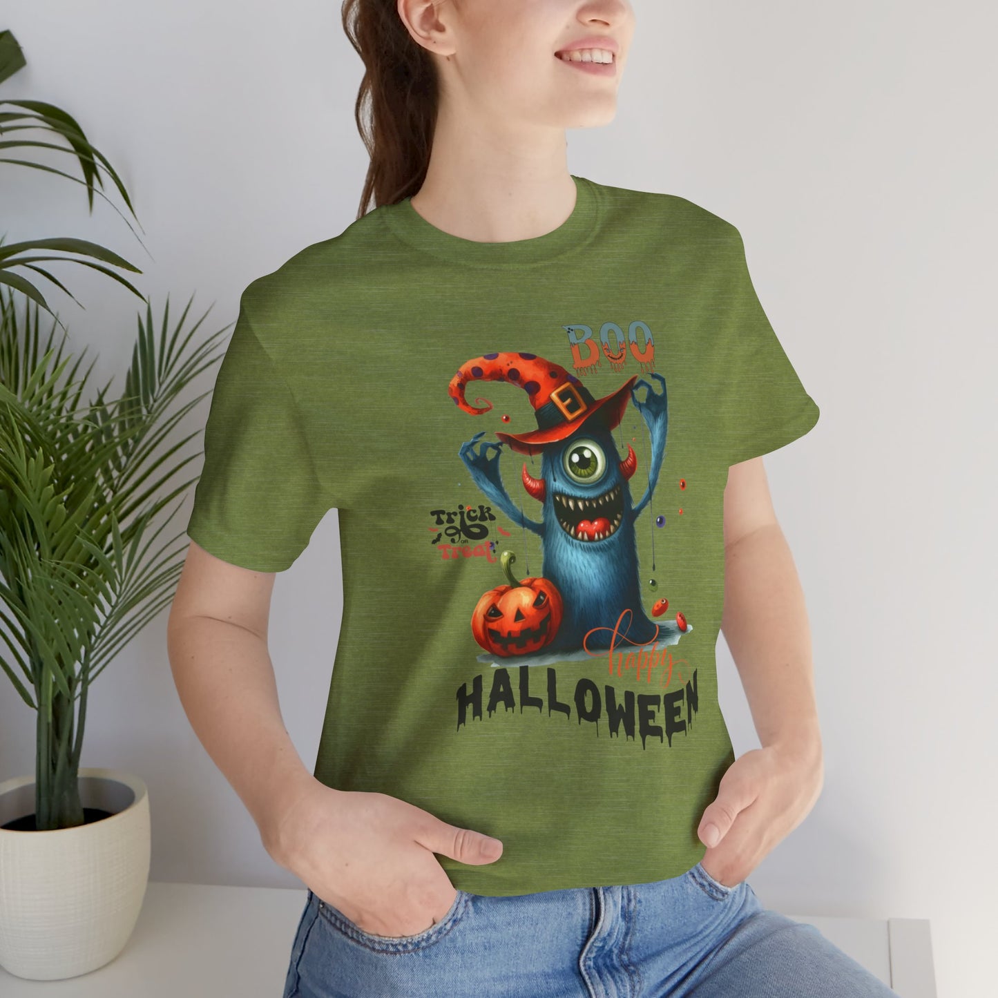 Boo Happy Halloween T-shirt, Happy Halloween T-shirt, Trick Or Treat T-shirt, Halloween T-shirt, Cool Halloween T-shirt, Spooky T-shirt,