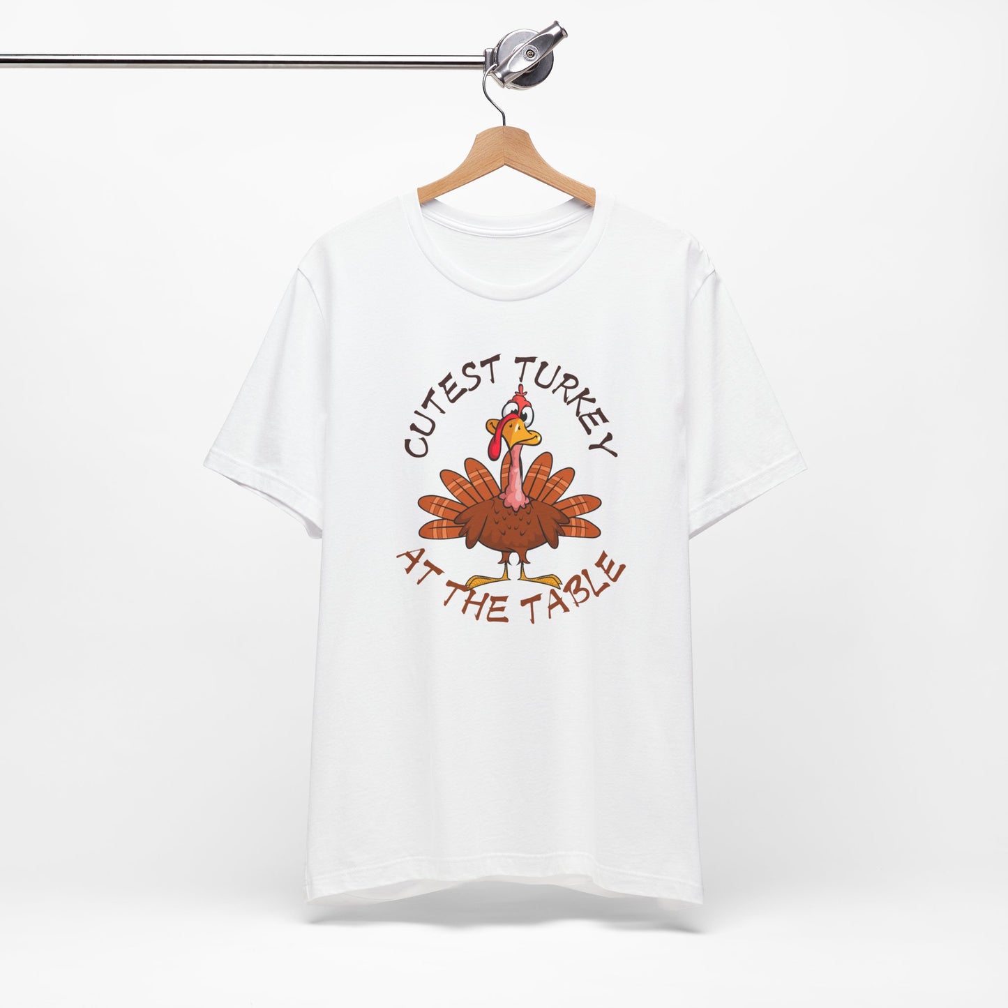 Cutest Turkey At The Table T-shirt, Happy Thanksgiving T-shirt, Happy thanksgiving 2024 T-shirt, Thanksgiving Gift,Turkey Shirt, Family Thanksgiving, Holiday Outfit.