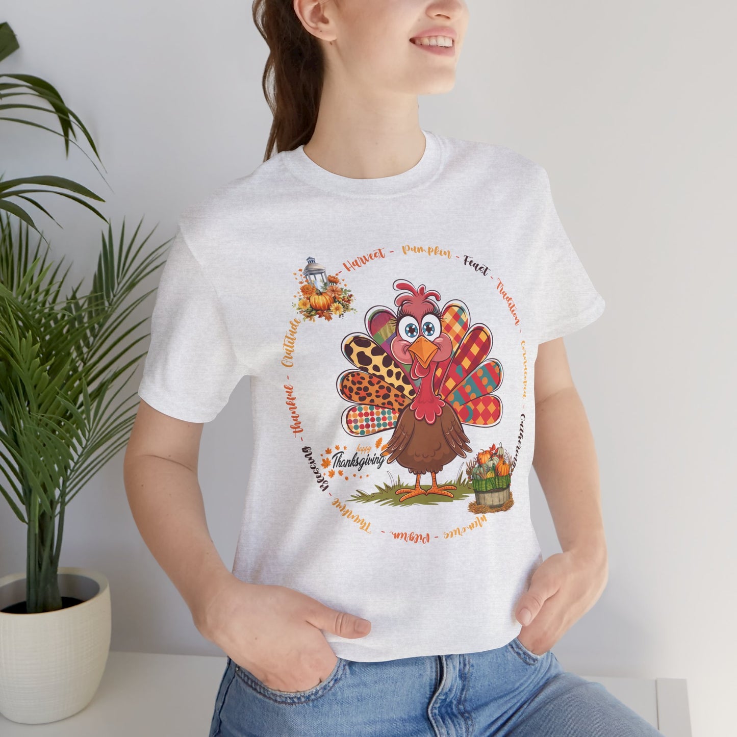 Happy Thanksgiving T-shirt, Happy thanksgiving 2024 T-shirt, Thanksgiving Gift,Turkey Shirt, Family Thanksgiving, Holiday Outfit.