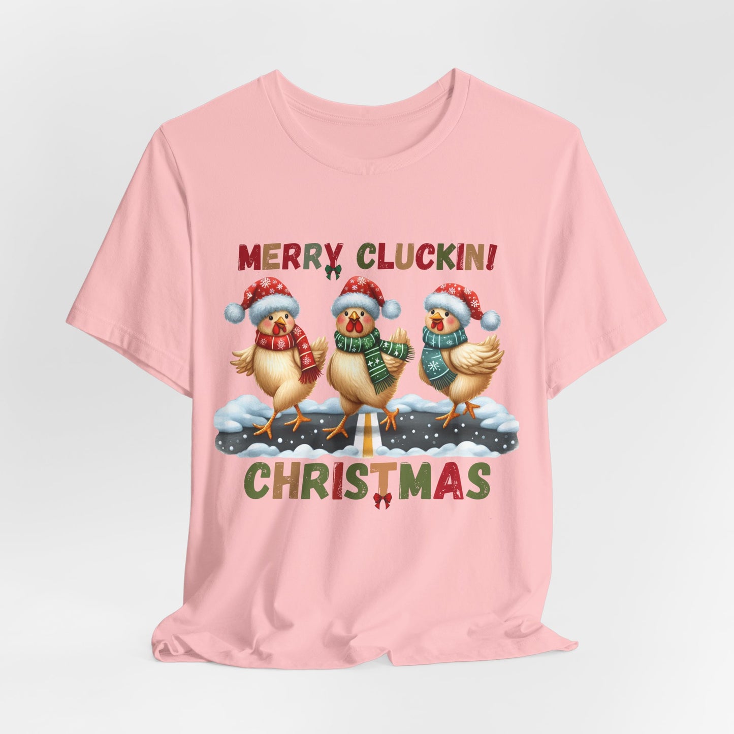 Merry Clucking! Christmas Unisex Tee, Christmas Shirt, Christmas Outfit, Merry Christmas T-shirt, Merry Christmas 2024 T-shirt, Christmas Gift, Family Holiday Outfit.