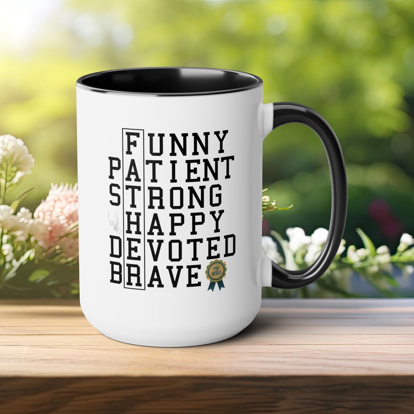 Happy father's dayTow-Tone Coffee Mug.15oz, Gift for Dad, Daddy's Coffee Mug