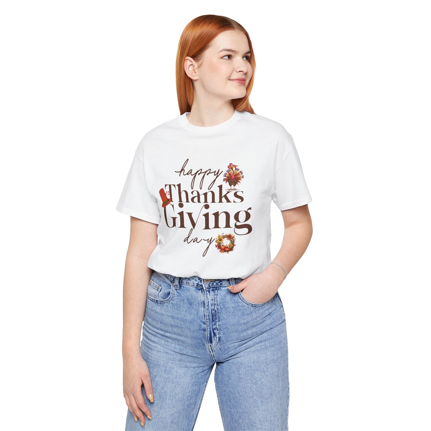 Happy Thanksgiving T-shirt, Happy thanksgiving 2024 T-shirt, Thanksgiving Gift,Turkey Shirt, Family Thanksgiving, Holiday Outfit.