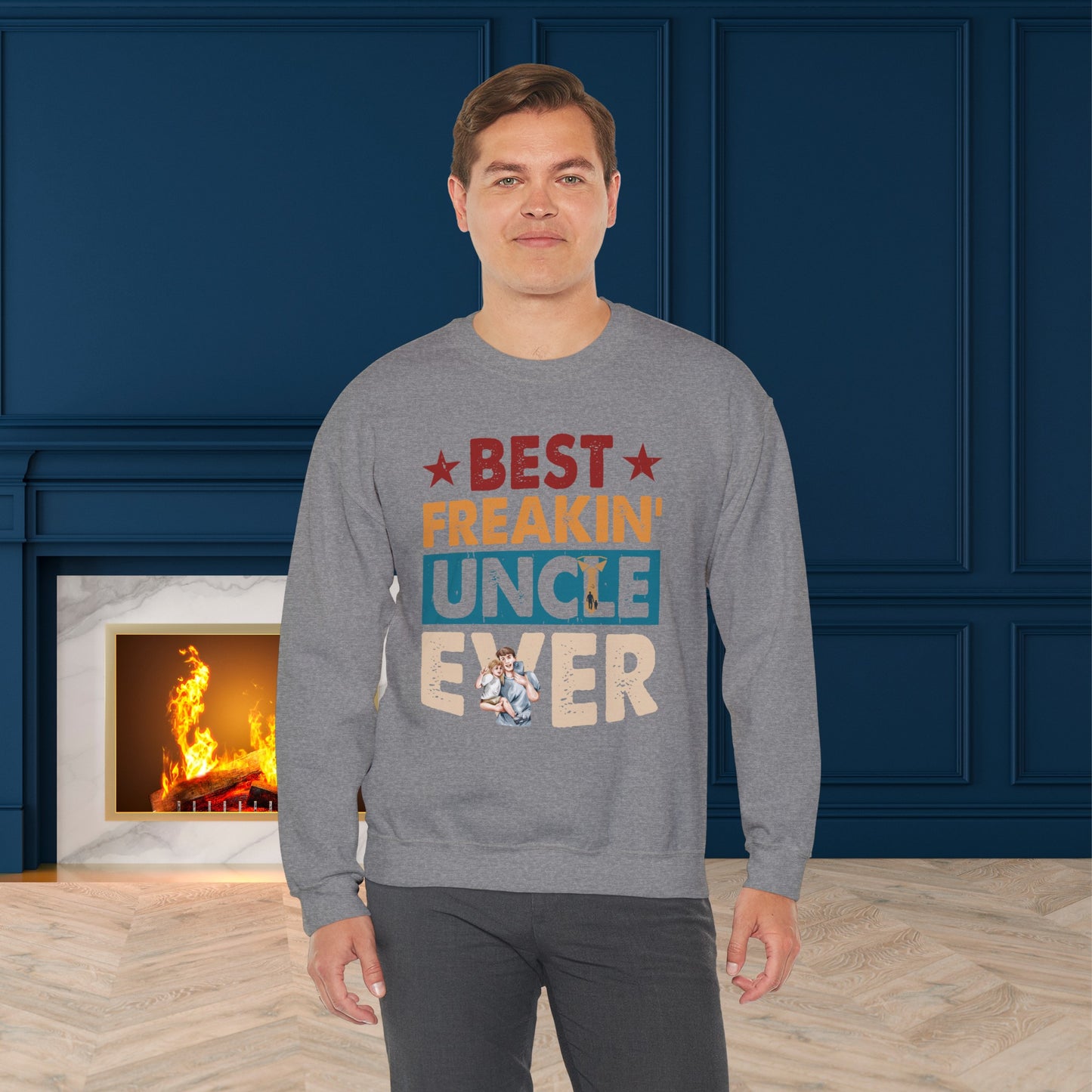 Happy Father's Day Sweatshirt For Uncle, Uncle Sweatshirt, Gift For Uncle.