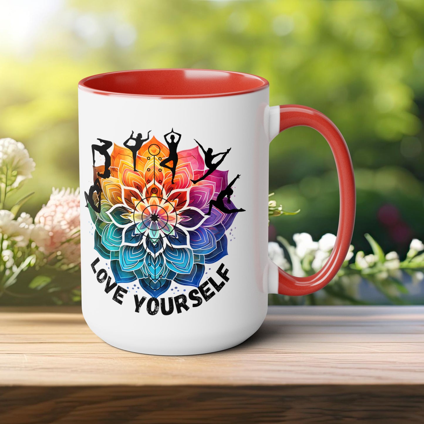 Love yourself Yoga Coffee Mug, Cute Yoga Coffee Mug, Yoga lovers Coffee Mug, Yoga Instructor Gift, Gift For Yoga lover, Gift For Yogi.