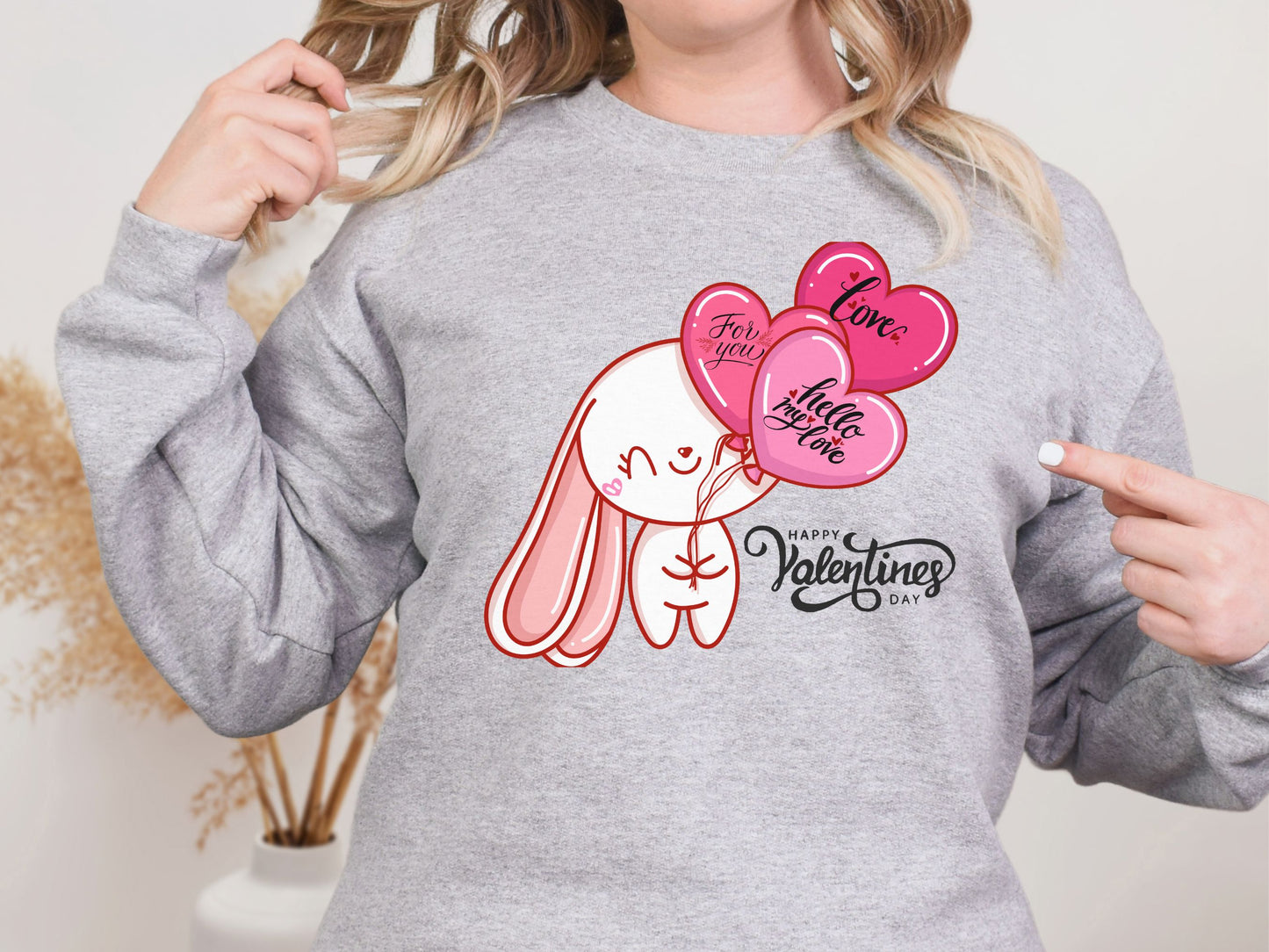 Happy valentines day Unisex Heavy Blend™ Crewneck Sweatshirt