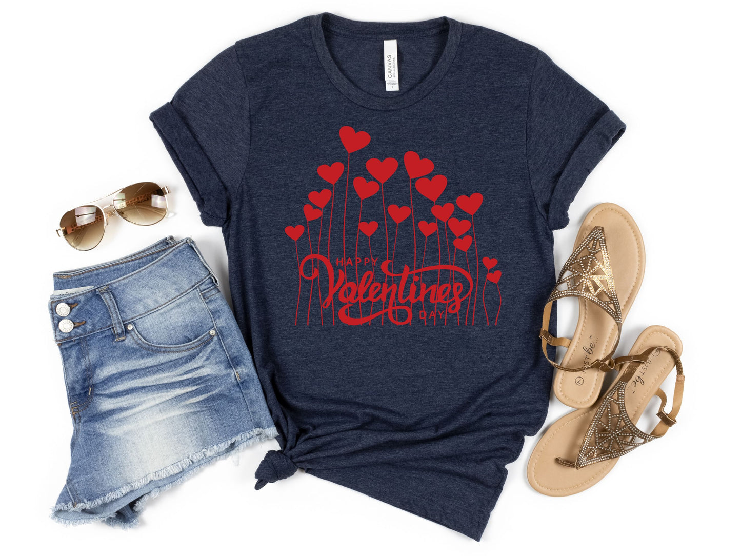 Happy valentines day Unisex Jersey Short Sleeve Tee