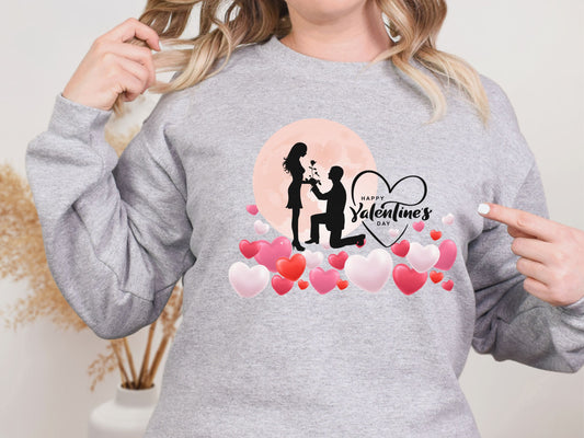 Happy valentines day Unisex Heavy Blend™ Crewneck Sweatshirt