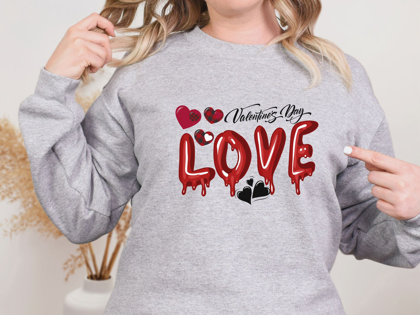 Happy valentines day Unisex Heavy Blend™ Crewneck Sweatshirt