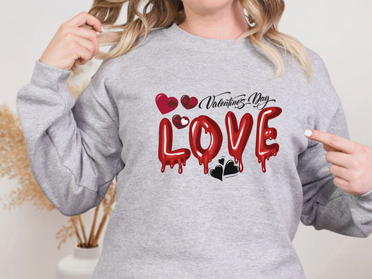 Happy valentines day Unisex Heavy Blend™ Crewneck Sweatshirt