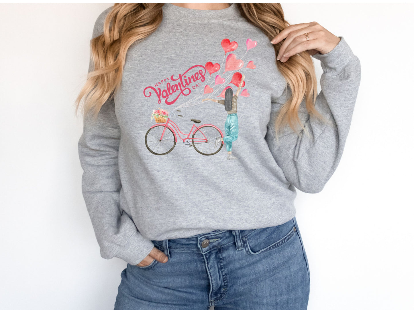 Happy valentines day Unisex Heavy Blend™ Crewneck Sweatshirt