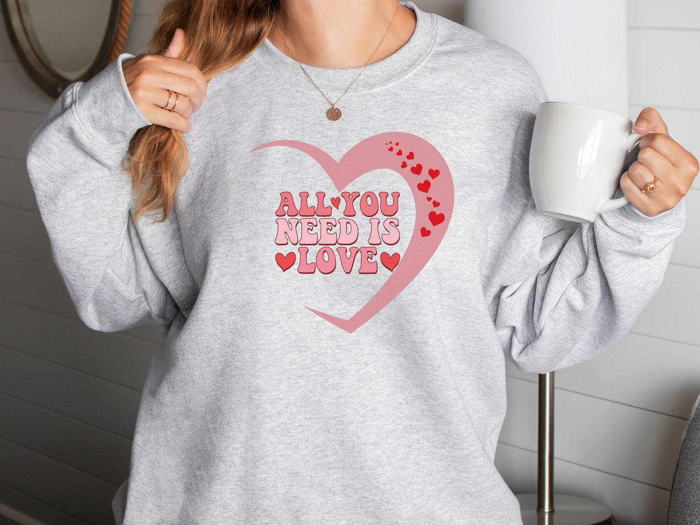 Happy valentines day Unisex Heavy Blend™ Crewneck Sweatshirt