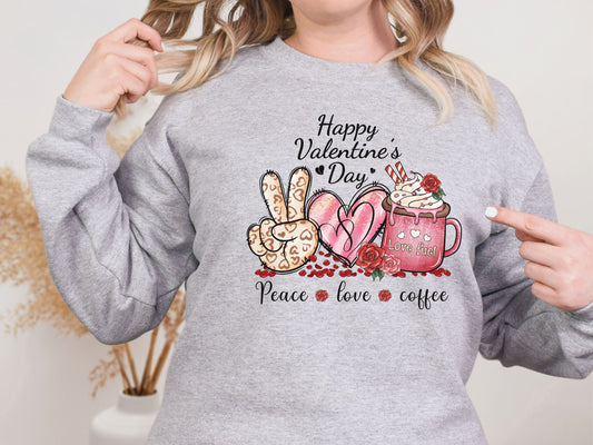 Happy valentines day Unisex Heavy Blend™ Crewneck Sweatshirt