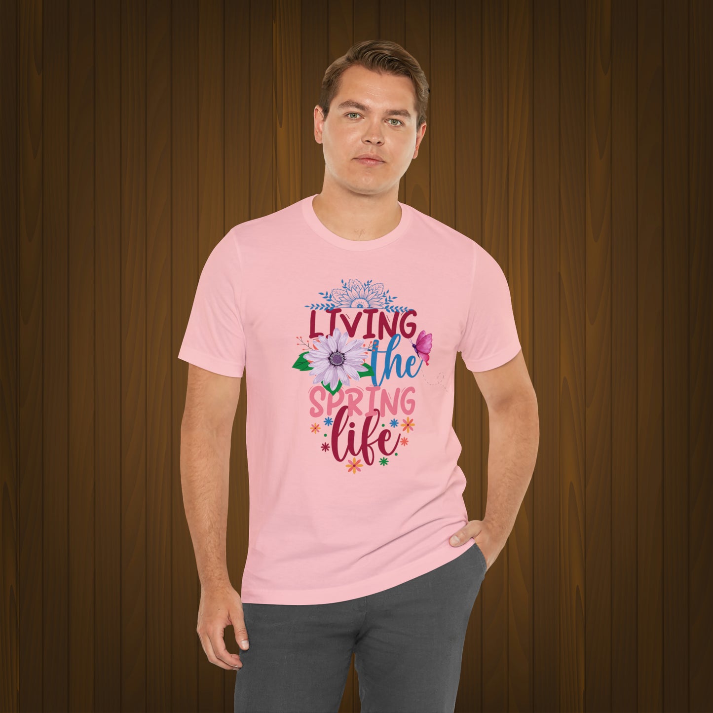 Living The Spring Life Unisex T-shirt, Spring Trendy Shirt.