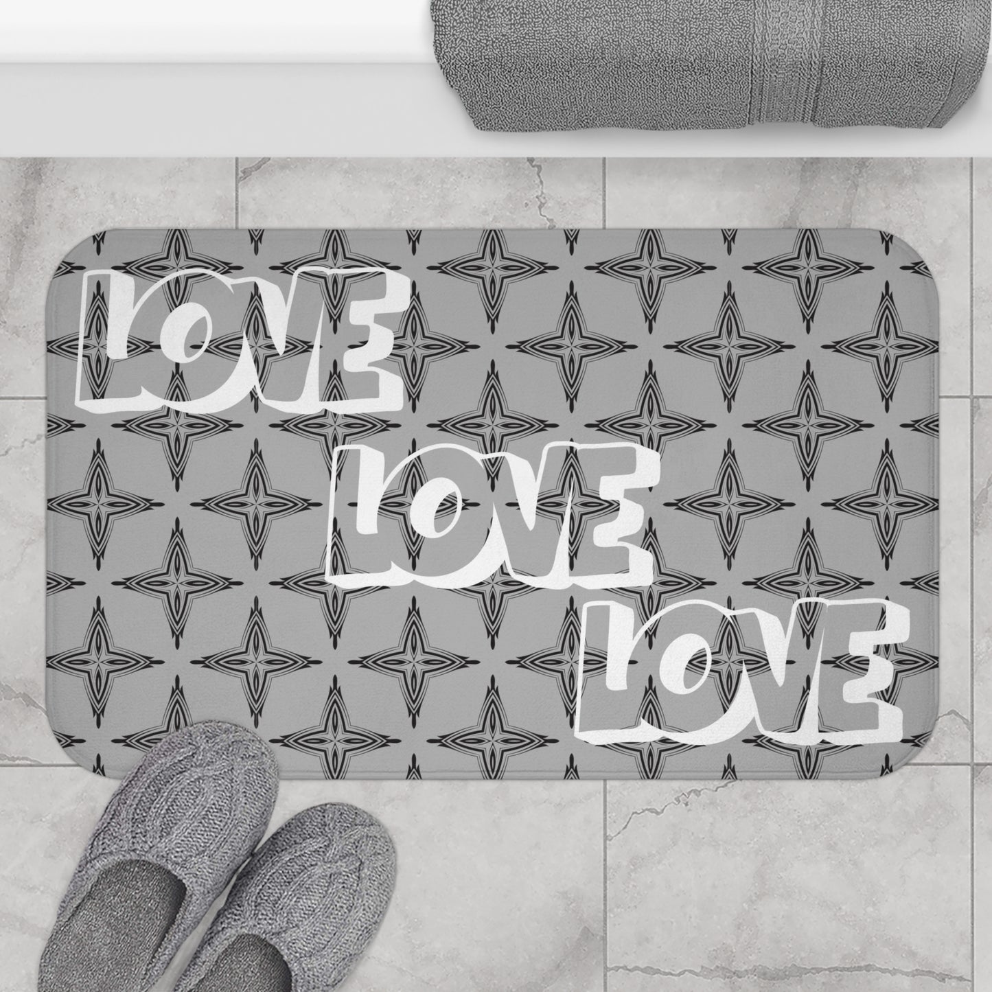 Happy Valentines Day Bath Mat