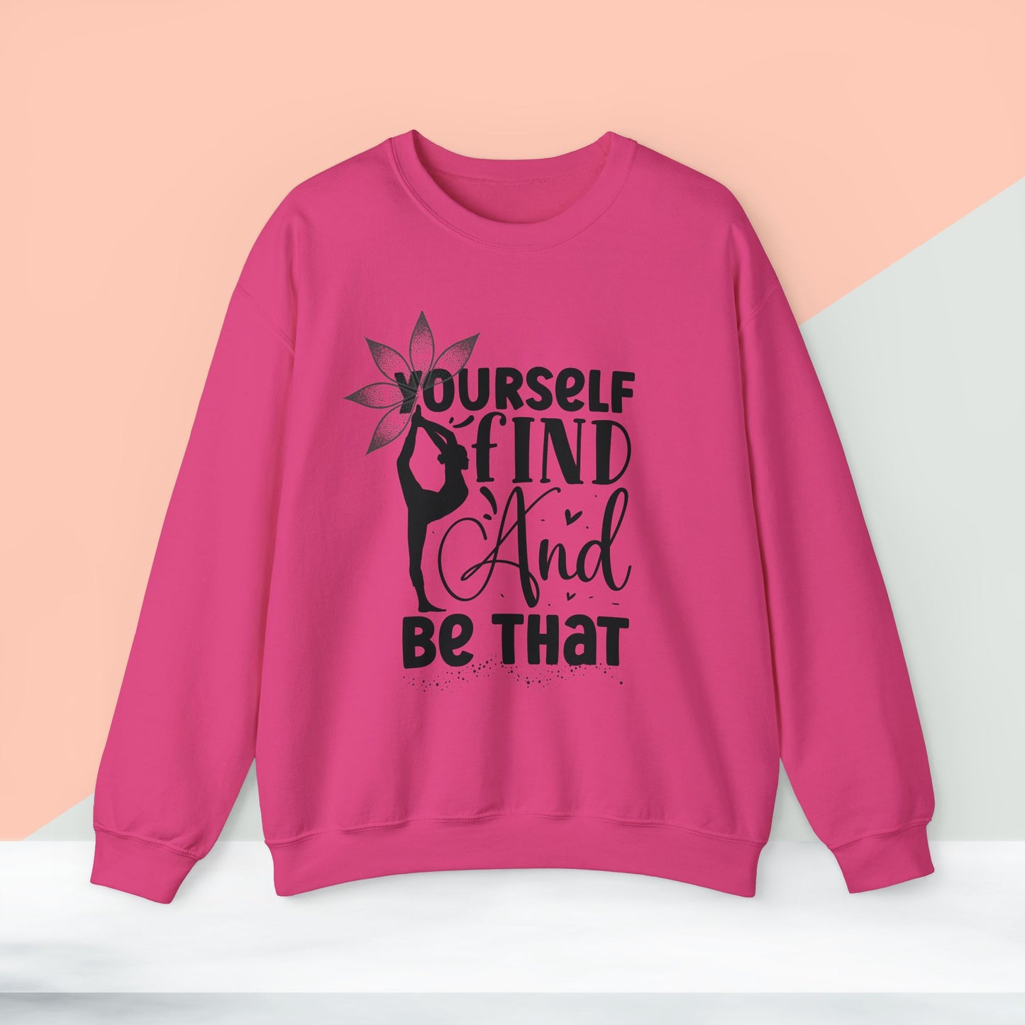 Find Yourself Yoga unisex heavy blend crewneck sweatshirt,Yoga workout Sweatshirt,Yoga lovers Sweatshirt, Yoga Instructor Gift, Gym Sweatshirt, Gift For Yoga lovers, Gift For Yogi.