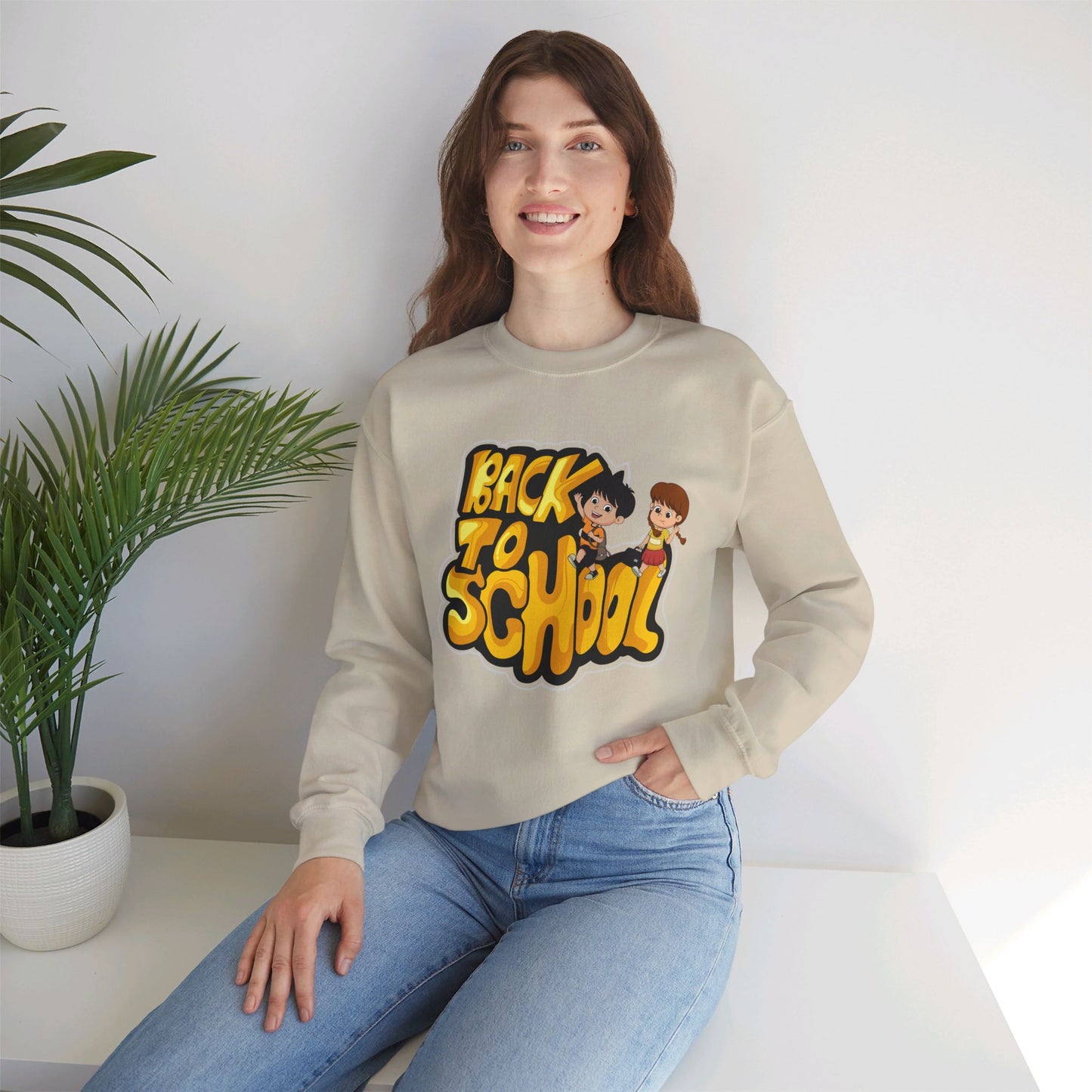 Back To school unisex heavy blend crewneck sweatshirt, We Love Teachers Sweatshirt,Teacher Back To school  Sweatshirt. First Day Vibes Sweatshirt.