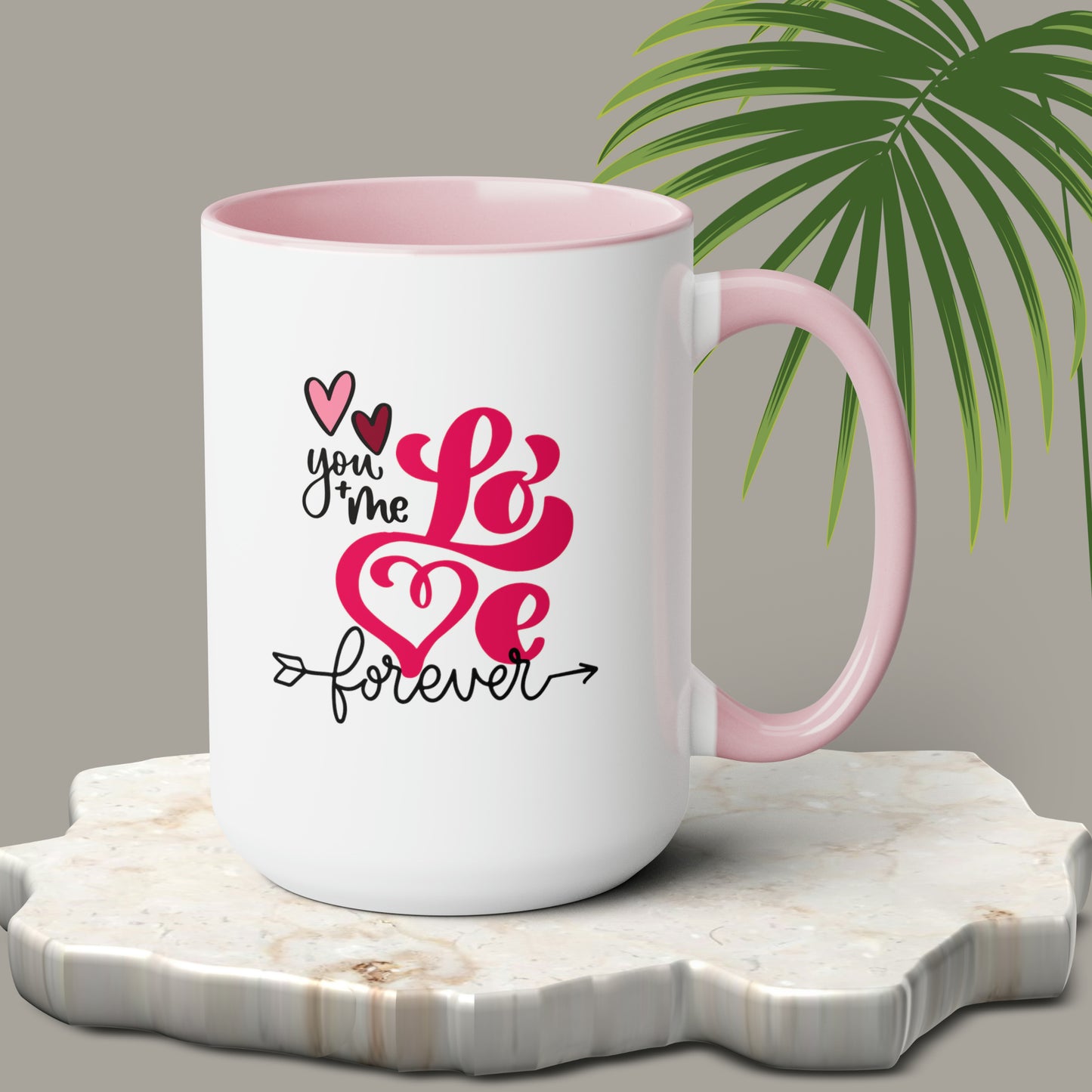 Happy valentines day Two-Tone Coffee Mugs, 15oz