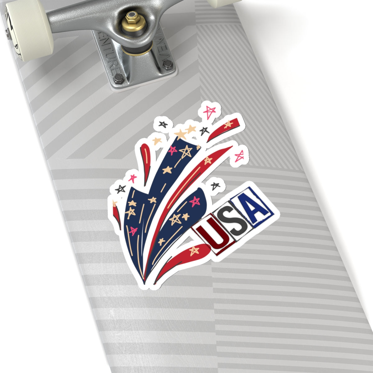 Happy 4th Of July Kiss-Cut Stickers, America, Flag, Peace Love America. Proud To Be An American, Red White Blue stickers. United Fourth of July Stickers.