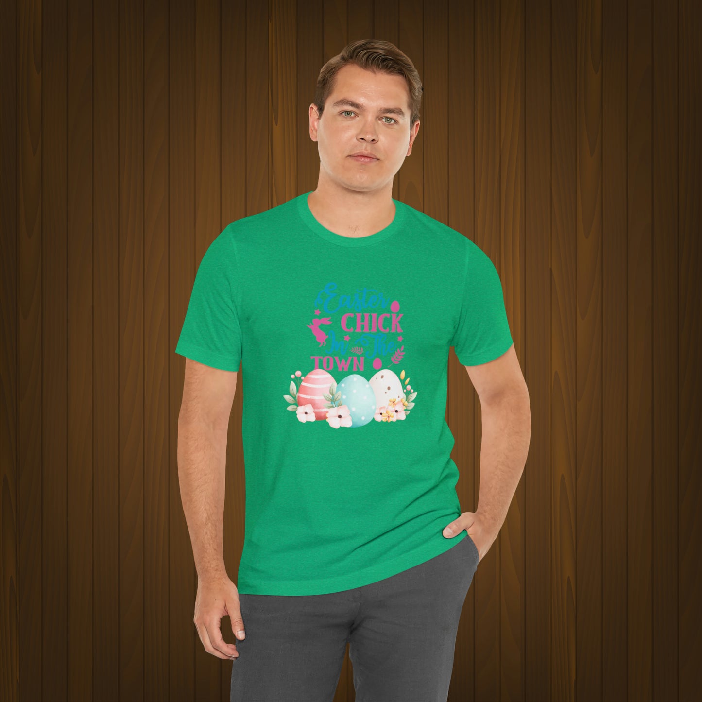 Happy Easter Unisex Jersey Short Sleeve Tee