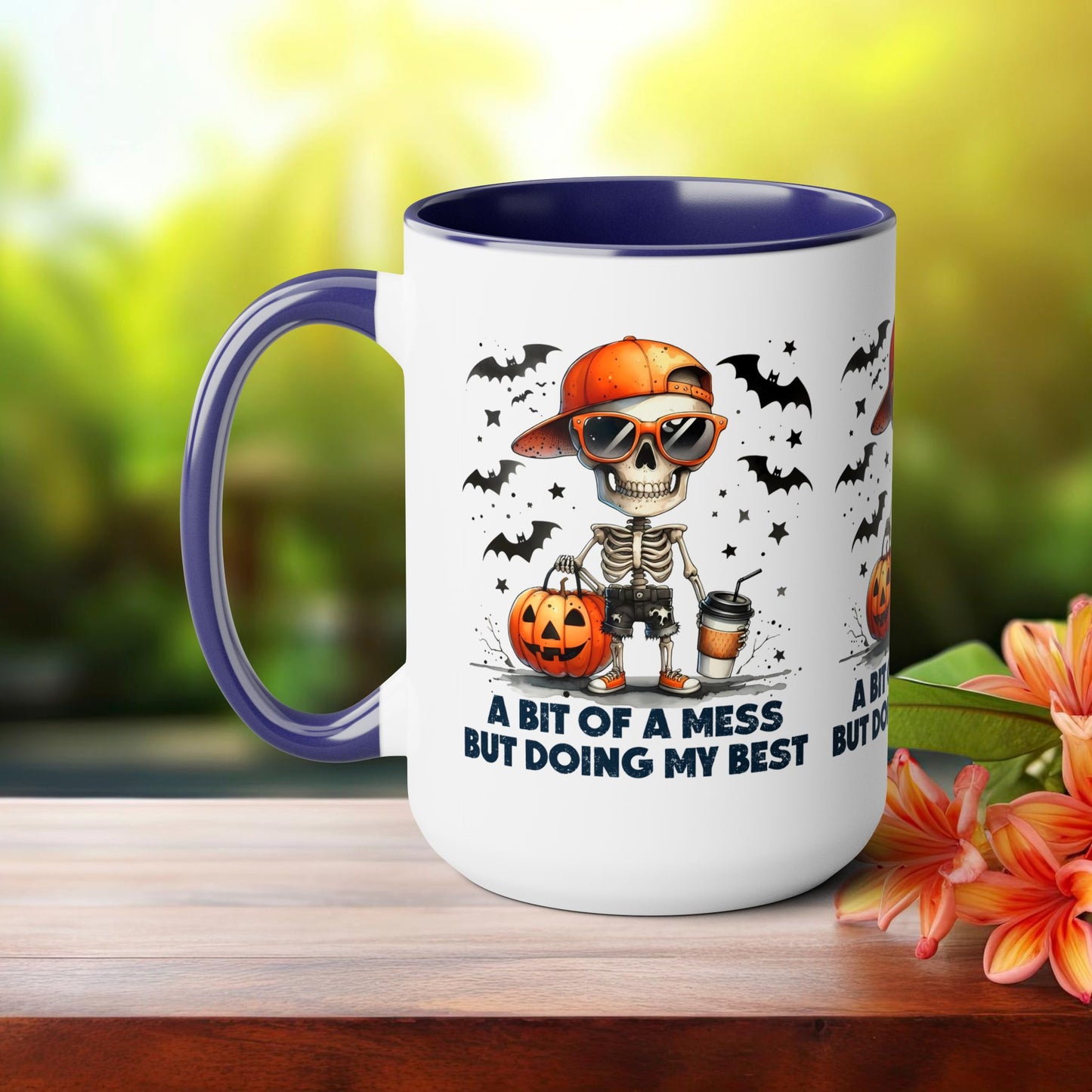 Happy Halloween Coffee Mug,  Let's Go Halloween Coffee Mug, Trick or Treat Halloween Coffee Mug, Cute Skeleton Coffee Mug, Spooky Season Halloween Coffee Mug.