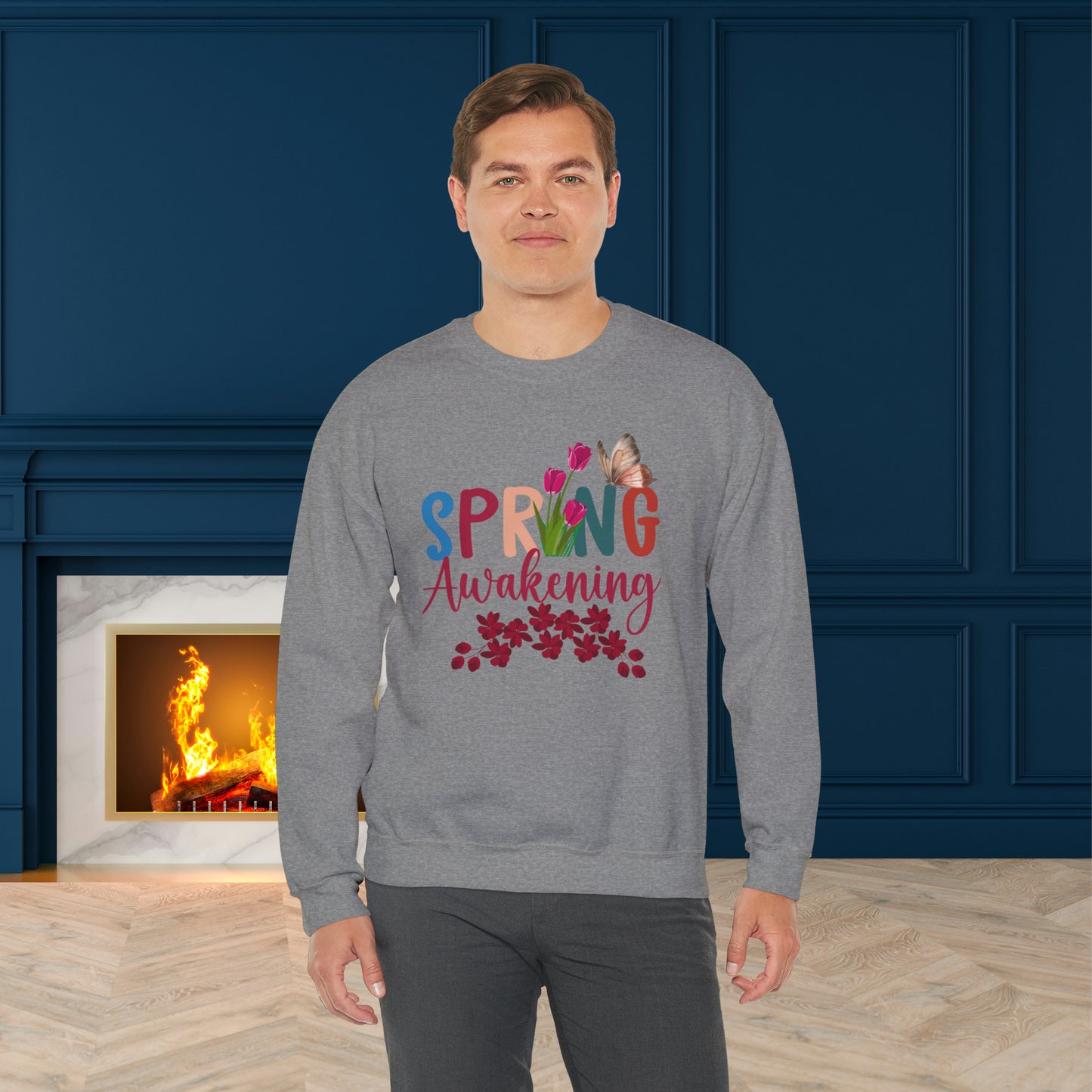 Spring Awakening Unisex Crewneck Sweatshirt, Spring Time Trendy Sweatshirt