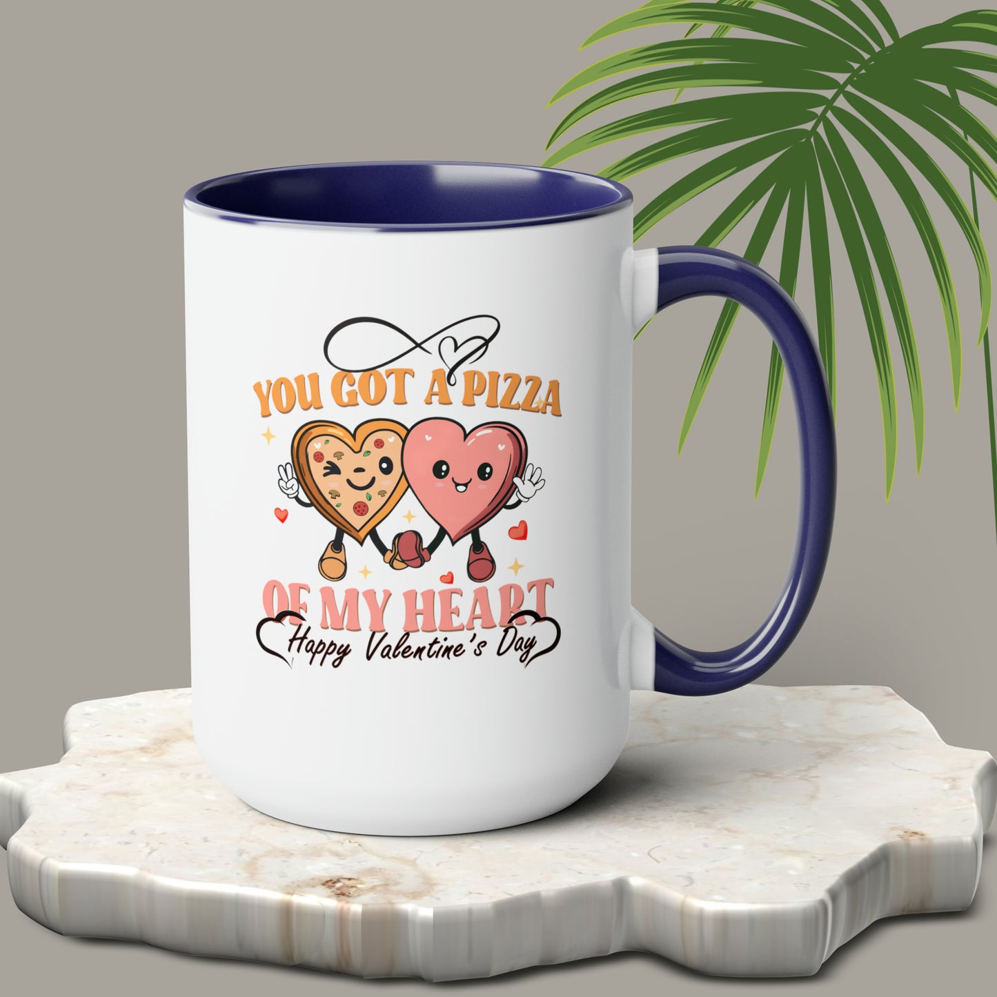 Happy valentines day Two-Tone Coffee Mugs, 15oz
