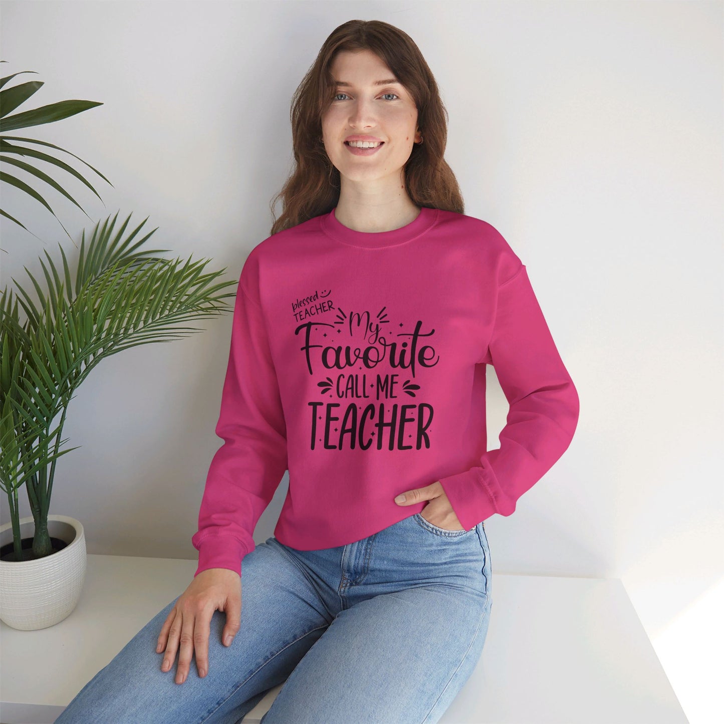 We Love Teachers Sweatshirt, Back To school unisex heavy blend crewneck sweatshirt, Teacher Back To school  Sweatshirt. First Day Vibes Sweatshirt.