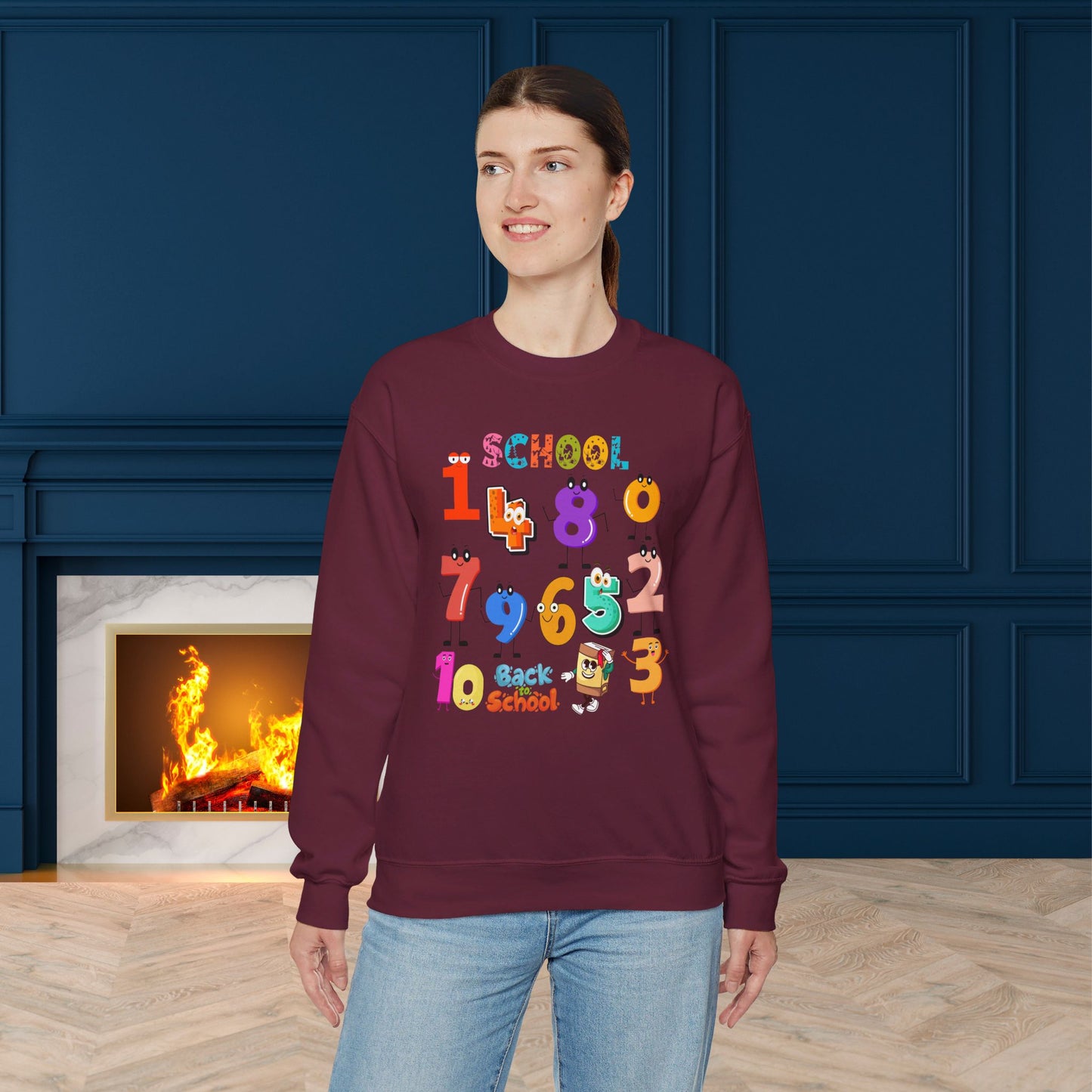 We Love Teachers Sweatshirt, Back To school unisex heavy blend crewneck sweatshirt, Teacher Back To school  Sweatshirt. First Day Vibes Sweatshirt.