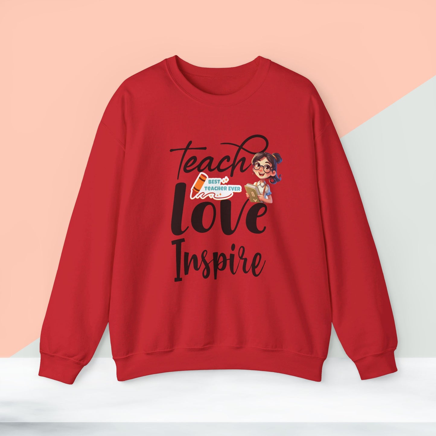 We Love Teachers Sweatshirt, Back To school unisex heavy blend crewneck sweatshirt, Teacher Back To school  Sweatshirt. First Day Vibes Sweatshirt.