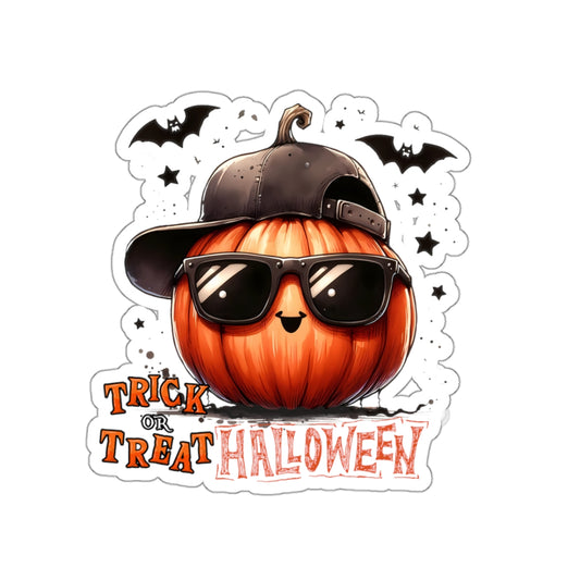 Cute Ghost Halloween Kiss-Cut Stickers, Happy Halloween Kiss-Cut Stickers, Spooky Season Kiss-Cut Stickers, Trick Or Treat Halloween Kiss-Cut Stickers.