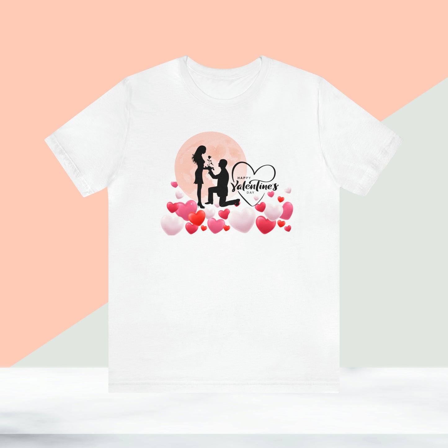 Happy valentines day Unisex Jersey Short Sleeve Tee