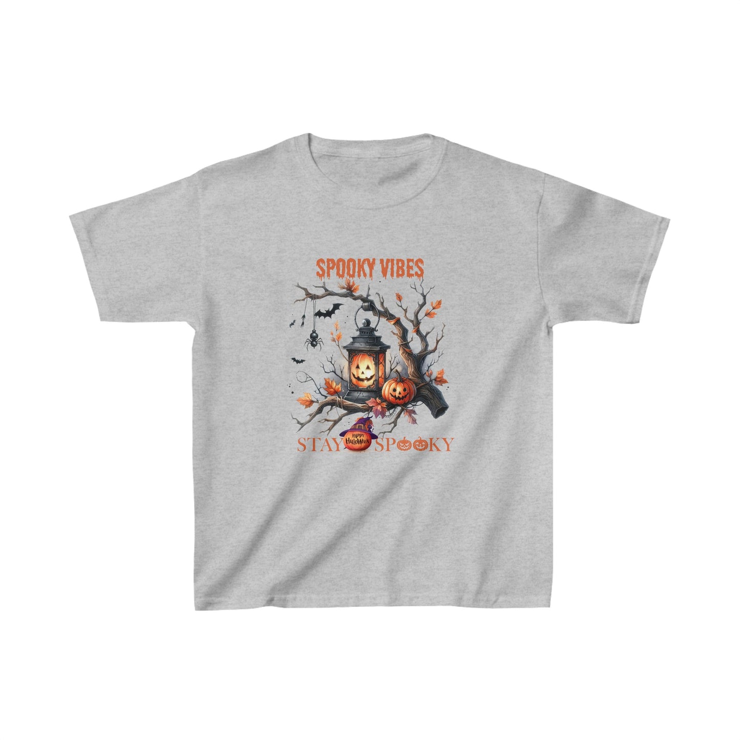 Spooky Vibes Halloween Kids Shirt, Stay Spooky Halloween Kids Heavy Cotton™ Tee, Spooky Season Kids Shirt, Spooky Vibes Shirt, Trick Or Treat Cotton T-Shirt.